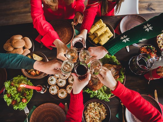 Weihnachtsbrunch mit Freunden